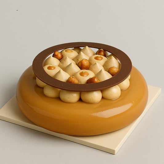 Coffee Salted Caramel Hazelnut Cake