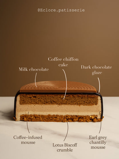 Father's Day Cake - Coffee Earl Grey with Lotus Crunch