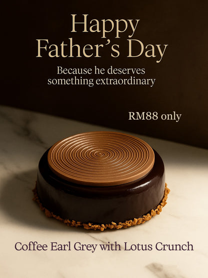 Father's Day Cake - Coffee Earl Grey with Lotus Crunch